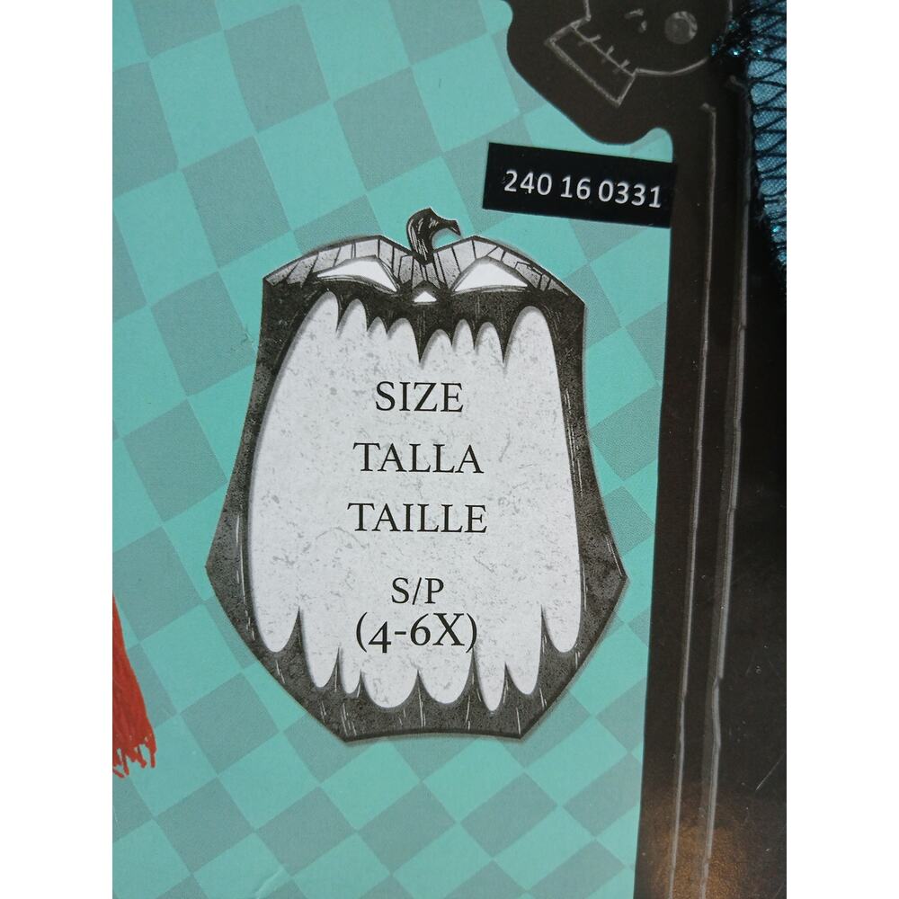 Disney SALLY Nightmare Before Christmas Dress Costume Small (4-6X) Halloween NWT - Picture 3 of 7